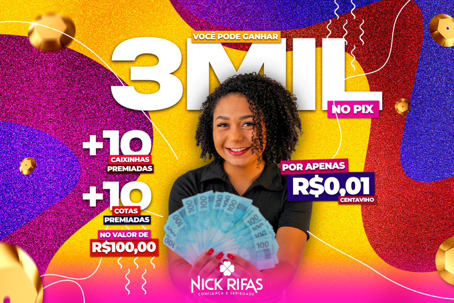 #2 EDIÇÃO R$0,01 CENTAVO PARA R$3000,00 MIL NO PIX